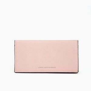Aimee kestenberg vegan leather wallet (blush)